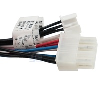 Kabel Harness Pabrik Langsung dengan Konektor Multi Cabang, Selubung Kepang, Perakitan Loom, OEM Kustom untuk Peralatan Industri Grosir