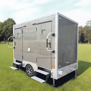 Remolque de baño portátil de lujo VIP Baño de acero móvil público al aire libre para aplicación de parque - Product Image 5