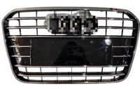 Pour Audi A6 S6 C7 2012 2013 2014 2015 Grille de pare-chocs avant noire
