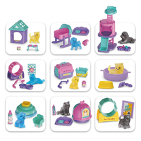 Nouveaux jouets de collection : Mini maison pour animaux de compagnie avec figurine et accessoires dans une boîte surprise, promotion, cadeau, machine Gashapon, jouets en capsule.