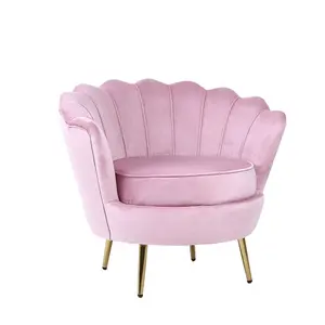 Möbel Sand PU Leder Pink Modern Leisure Wohnzimmer Sofa Einzels ofa