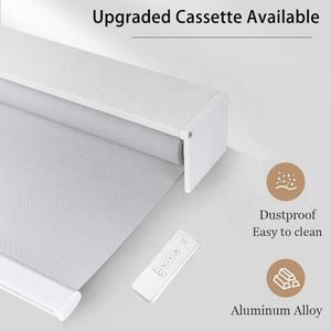 Compre Persianas Enrollables Eléctricas, Pantalla Solar Opaca, Persianas Enrollables Motorizadas Automáticas con Batería y <span class=keywords><strong>Cortinas</strong></span> para Ventanas - Product Image 2