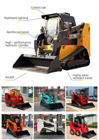 Máquina de Trabajo Confiable con 1 Año de Garantía para Trabajos Agrícolas Equipada con Cargador de Dirección Deslizante para Tareas de Construcción