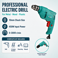 Perceuses électriques Pusello OEM 450W en gros, perceuse à main filaire 10 mm, prix d'usine en promotion