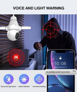 Cámara Bombilla LED ShooCam E27 3MP WIFI con Visión Nocturna Infrarroja, Luz Blanca, Vigilancia de 360 Grados, Cámara IP para el Hogar - Product Image 6