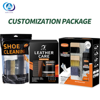 Kit de nettoyage de chaussures en mousse 150 ml personnalisé avec étiquette privée, kit de nettoyage de baskets, kit de nettoyage de chaussures