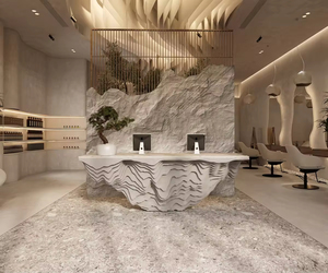 Diseño Moderno de Estación de Manicura, Juego de Mesa y Espejo Personalizado, Solución Integral de Muebles y Decoración para Salón de Uñas - Product Image 4