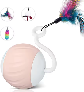 Balle interactive intelligente pour chat, sonore et automatique, en silicone écologique, design moderne et amusant, petite taille, pour intérieur - Product Image 2