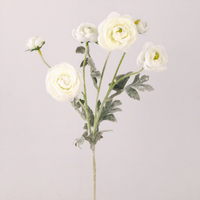 Bunga Lotus & Daisy Buatan Realistis dari Kain Sutra Berumbai - Gaya Nordik Lembut untuk Pernikahan, Hari Valentine & Dekorasi Rumah