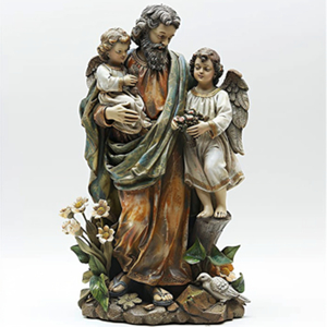 ST Patrick Oración irlandesa Religiosa Jardín al aire libre Estatua Colección Estatua religiosa Sagrada Familia Patrón Santo Decoración - Product Image 4