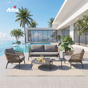 Rattan Furniture Manufacturers Outdoor Furniture Modern Patio Rattan <b>Garden</b> Furniture <b>Cane</b> Aluminum <b>Garden</b> Sofas - Product Image 1