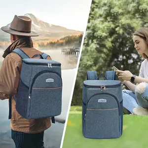 Großhandel weich seitig auslaufs icher isoliert Lunch Bag Rucksack wasserdicht große Kapazität Picknick Kühler Rucksack