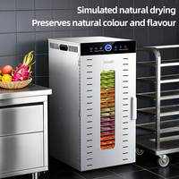 Déshydrateur alimentaire professionnel à 24 plateaux extra longs pour fruits secs et autres aliments