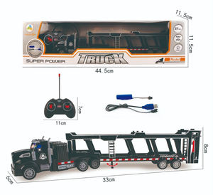 קנה מידה 1/48 4 ערוצי גרירה שליטה מרחוק צעצוע משאית 27mhz rc חצי טריילר צעצוע משאית עם סוללה usb - Product Image 5