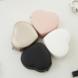 Étuis à bijoux en forme de cœur, mini étui à bijoux pratique, étui à bijoux en PU - Product Image 2