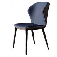 Chaise de salle à manger en métal de luxe, ensemble de meubles de salle à manger pour la maison et le restaurant, chaises de salle à manger nordiques en cuir PU modernes pour table à manger