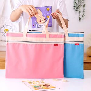 Sac de transport extra large en tissu Oxford 8K pour documents A3, pochette multi-couches zippée et imperméable pour étudiants, idéal pour le dessin et la peinture - Product Image 3