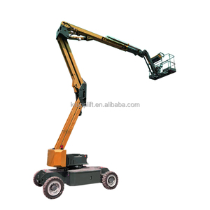 Nacelle élévatrice articulée télescopique remorquable électrique/diesel haute performance, hauteur 24 m, capacité de charge 200 kg, pour QBK - Product Image 1