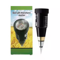 Hygromètre de sol de jardin 2 en 1 Détecteur de PH Testeur d'humidité du sol de pelouse PH de haute précision pour plantes avec sonde mentale