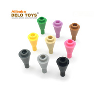 Pièces de bricolage en ABS pour jouets, ma propre création, blocs de construction, briques en plastique, cornet de crème glacée 1*1, 1 X 1 inversé avec barre (N°11610)