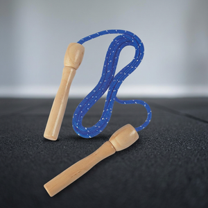 Corde à sauter légère et réglable avec poignée en bois, différentes longueurs, durable, pour l'exercice et le fitness, unisexe, emballage portable - Product Image 3