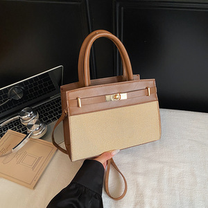 Nuova Borsa da Donna alla <span class=keywords><strong>Moda</strong></span> 2026, Borsa Tote di Lusso con Chiusura Dorata, Stile Vintage, Borsa a Tracolla per Lavoro - Product Image 4