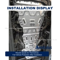 Plaque de protection de châssis LumiCetus 5&8mm en alliage d'aluminium Terra 2.0 NP300 Navara / Frontier, protection de dessous de caisse robuste, couleur argent
