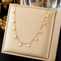 Collier délicat avec pendentif rond en forme d'hirondelle, multi-pendentifs, tendance, nouvelle arrivée, bijoux en acier inoxydable TGXL14801