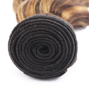 Extensiones de Cabello Humano Liso P4/27, 30-32 Pulgadas, para Mujeres <span class=keywords><strong>Negras</strong></span>, Paquetes de Cabello Liso Brasileño de Color Marrón - Product Image 6