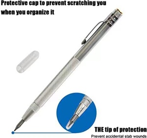 Pluma de <span class=keywords><strong>grabado</strong></span> de carburo de tungsteno, herramienta de marcado para marcar, tallado, para vidrio, cerámica, Metal, madera - Product Image 2