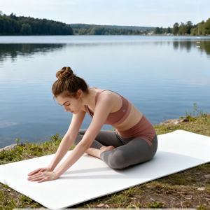 Tapis <span class=keywords><strong>de</strong></span> <span class=keywords><strong>yoga</strong></span> long le plus vendu avec des marques d'alignement pour une posture et une forme correctes en <span class=keywords><strong>yoga</strong></span> et en Pilates - Product Image 3