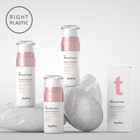 Flacon compte-gouttes en PETG pour soins de la peau, crème cosmétique, huile pour le visage, sérum, essence, 30ml, 40ml, 50ml, 60ml, en plastique rigide YO-A/B/C/D