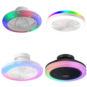 SENKAI moderno RGB decorar la habitación de la luz de techo o el hotel empotrado inteligente LED ventilador de techo con lámpara con <span class=keywords><strong>control</strong></span> remoto - Product Image 4