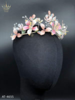 AT-4655 AFLODY Offre Spéciale usine vente en gros de bijoux de couleur vive à la main résine fleur fée diadème accessoires de cheveux de mariée