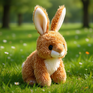 Conejo de peluche de 15 cm, juguete de peluche suave para mascotas - Product Image 3