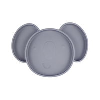 Assiette en silicone pour bébés Assiette facile à nettoyer en forme de koala en silicone écologique Assiette à dîner pour enfants Assiette d'aspiration pour enfants