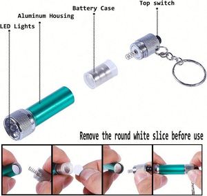 ไฟฉายพกพาขนาดเล็ก 5 LED ทำจากอลูมิเนียมอัลลอยด์ ราคาประหยัด รับทำตามสั่ง เหมาะสำหรับใช้ในชีวิตประจำวัน ใช้เป็นพวงกุญแจ หรือใช้ในกรณีฉุกเฉิน - Product Image 4
