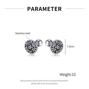 Vente en gros Clous <span class=keywords><strong>d</strong></span>'oreilles Vintage Punk <span class=keywords><strong>Viking</strong></span> en acier inoxydable étanche pour hommes et femmes - Product Image 6