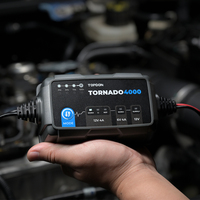 Chargeur de batterie de voiture intelligent à impulsions compact TOPDON T4000C 12V 150Ah avec 5 modes de charge