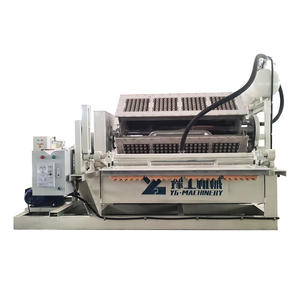 Machine de moulage de barquettes à œufs en pulpe de fruits et de papier usagé entièrement automatique avec sécheur <span class=keywords><strong>multicouche</strong></span> et machine rotative d'emballage de barquettes à œufs - Product Image 2