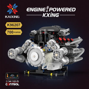 K96209 Engine Powered <b>Building</b> Block <b>Model</b> Mechanical Assembly Toy For Kids 8-13 Years Unisex Educational Gift Set - Product Image 2