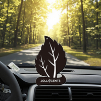 Désodorisant de voiture en papier de noix de coco naturel certifié CE, longue durée, papier écologique, formule éliminant les odeurs