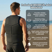 Rompi Pelindung Neoprena untuk Olahraga Air, Surfing, Wakeboard, PWC, Jaket Pelampung, Pelindung Busa PVC, Jet Boat, Ski Air, Rompi Pelampung