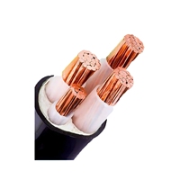 Câble électrique industriel YUWAN YJV3*150+2*70 450V à basse tension, conducteur en cuivre, gaine en PVC, ignifuge pour bâtiment