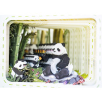 Diario de Tapa Dura A5 con Diseño de Panda de Dibujos Animados, Diario para Niñas con Diseño Escultural en 3D para Regalo Creativo