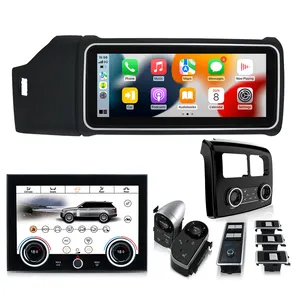 Radio Stereo mobil navigasi GPS, untuk Range Land Rover Discovery Evoque Sport 13-17 Android Auto CarPlay kontrol A/C 6 buah Set