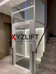 Lift EN81-41 2 lantai Lift hidrolik, untuk rumah Villa harga rendah perumahan Lift rumah penggunaan dalam dan luar ruangan - Product Image 5