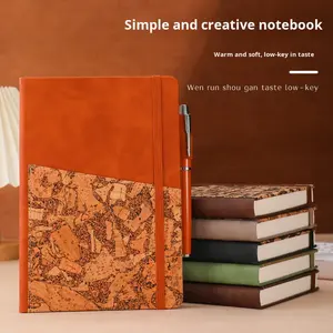 Libreta de Tapa Dura con Correa de Cuero Sintético, Libreta de Negocios para Oficina, Libreta de Registro de Reuniones Personalizada con Banda Elástica y Logotipo - Product Image 1