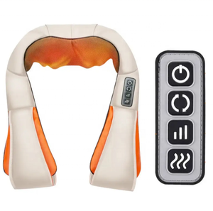 Masajeador Shiatsu de hombros y cuello trasero con calor, masajeador de cuello para el hogar, oficina, coche, uso, masajeador de cuello eléctrico inteligente - Product Image 5
