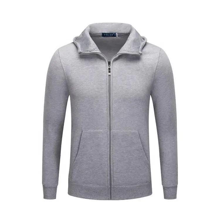 Top sales solid color zip up hoodie unisex 60% polyester 35% cotton custom logo premium hoodies for women and women